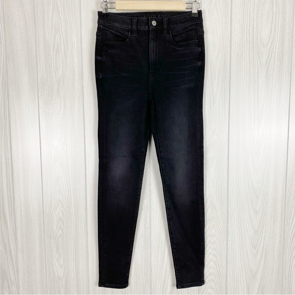American Eagle | Black Highest Rise Jegging Super Stretch Size 4